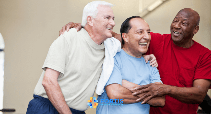 three older male friends