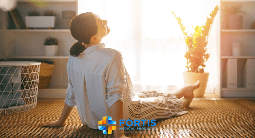 sitting in sunshine rays